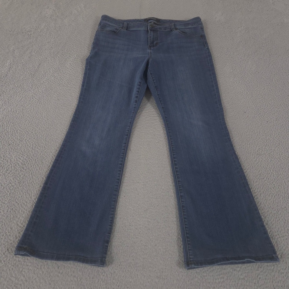 Liverpool Jeans Womens 16W Blue Lucy Bootcut Stretch Denim Mid Rise Pants Casual